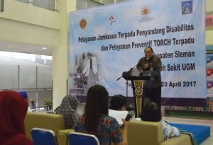 Sambutan dr. Arief Budiyanto, Ph.D., Sp.KK(K), Direktur SDM dan Akademik RS UGM