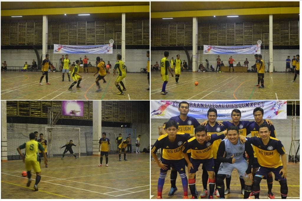 Keseruan pertandingan bersama tim Futsal RS UGM
