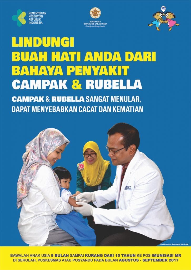 Poster vaksin MR Rumah Sakit UGM