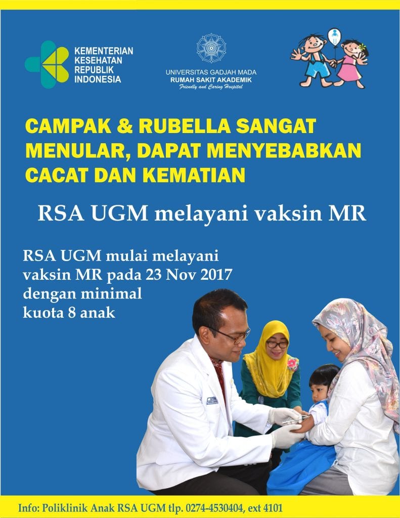 Vaksin MR di RSA UGM