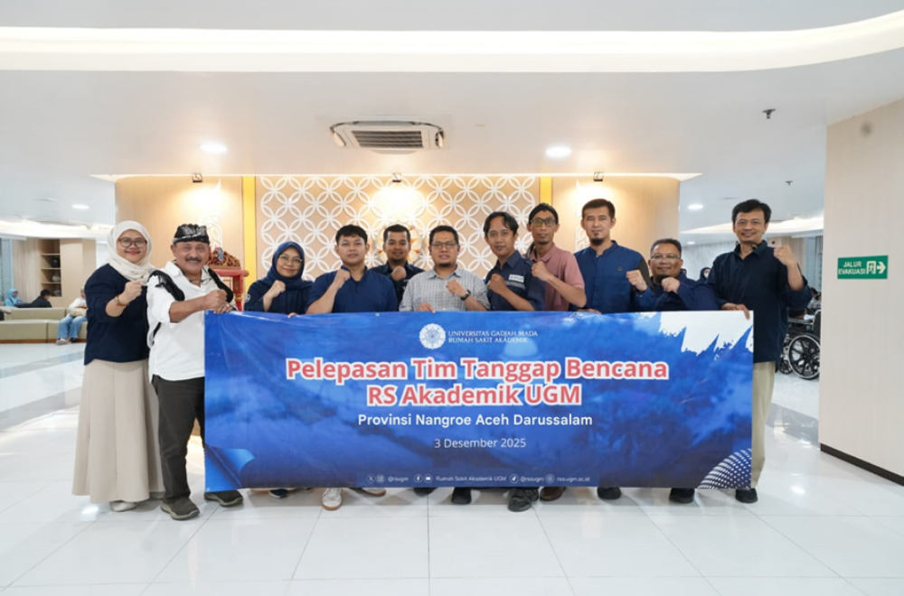 Respons Cepat Bencana, RSA UGM Berangkatkan Tim Medis Gabungan AHS Bantu Korban Banjir Aceh
