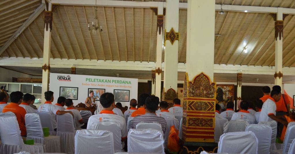 Acara pelepasan perdana telur nyamuk Ae. aegypti ber-Wolbachia