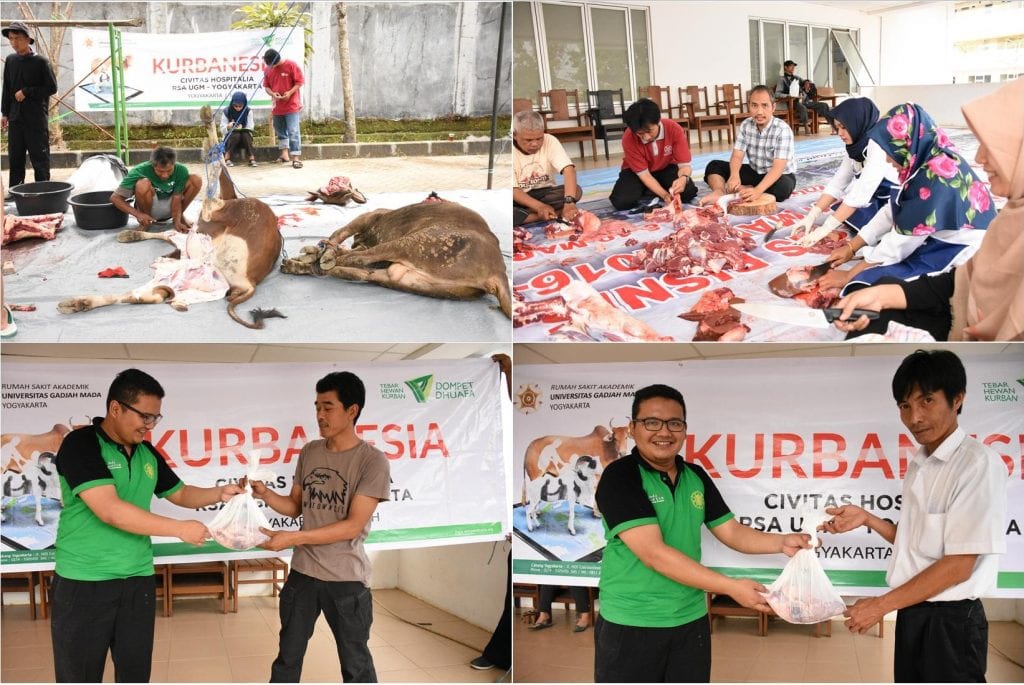 Pemotongan hingga pembagian hewan kurban