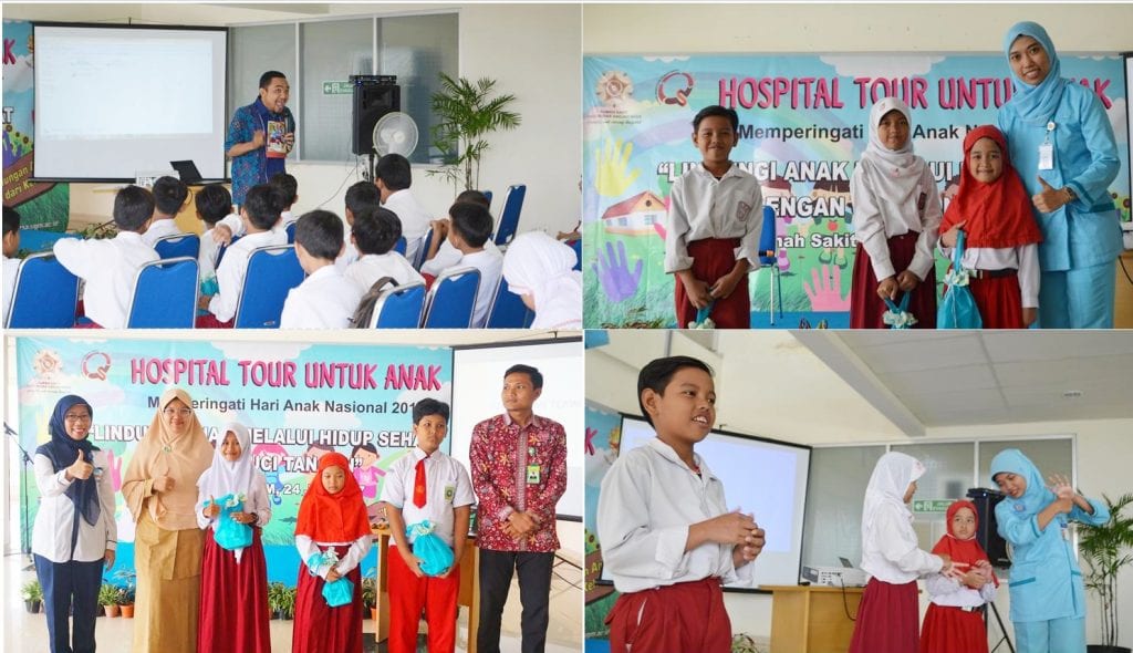 Sesi dongeng bersama Kak Adin dari Yayasan Sayangi Tunas Cilik dan pembagian doorprize