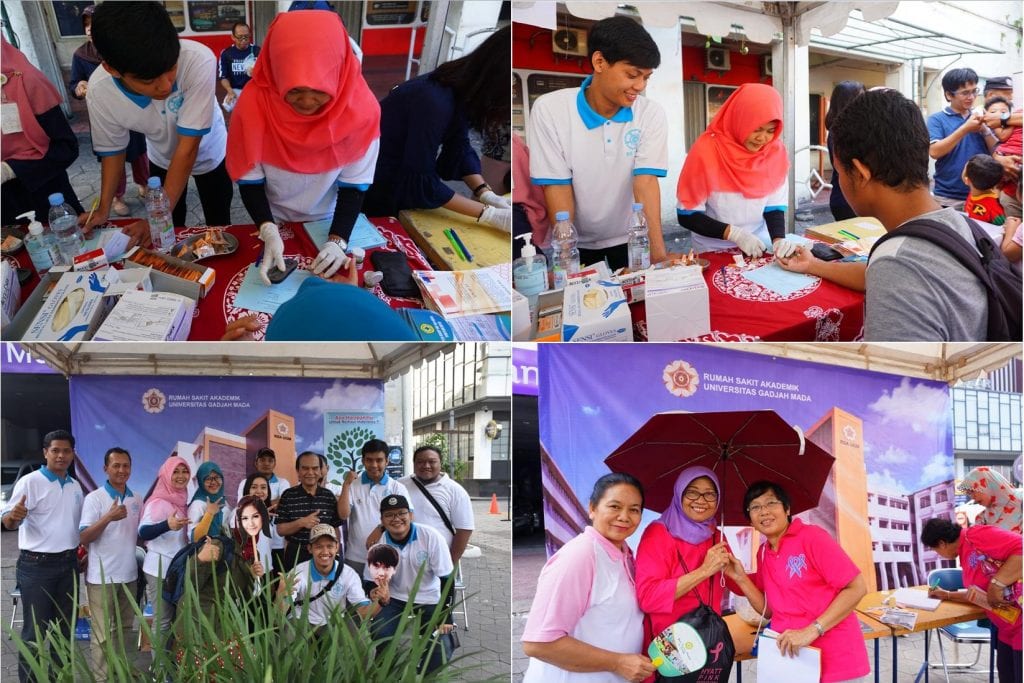 Pemeriksaan Gula darah di booth RSA UGM