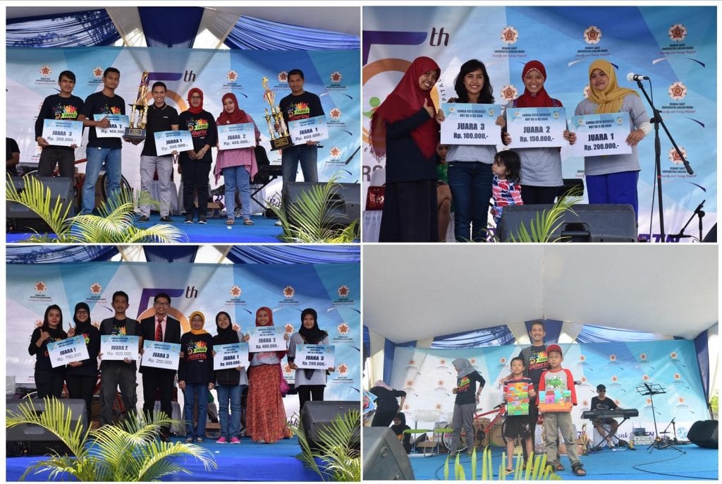 Pengumuman pemenang lomba-lomba family gathering