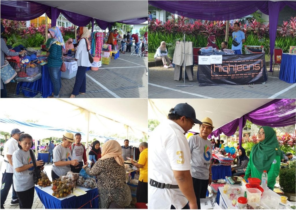 Bazar buah, makanan olahan dan pakaian