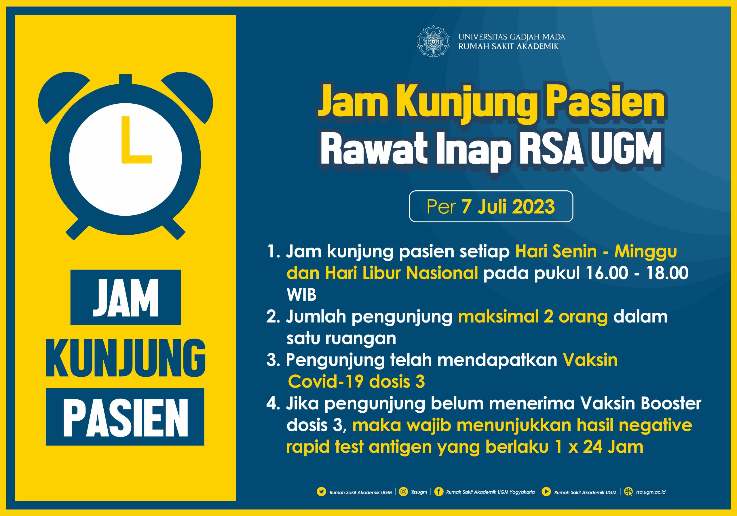 jam kunjung RSA UGM