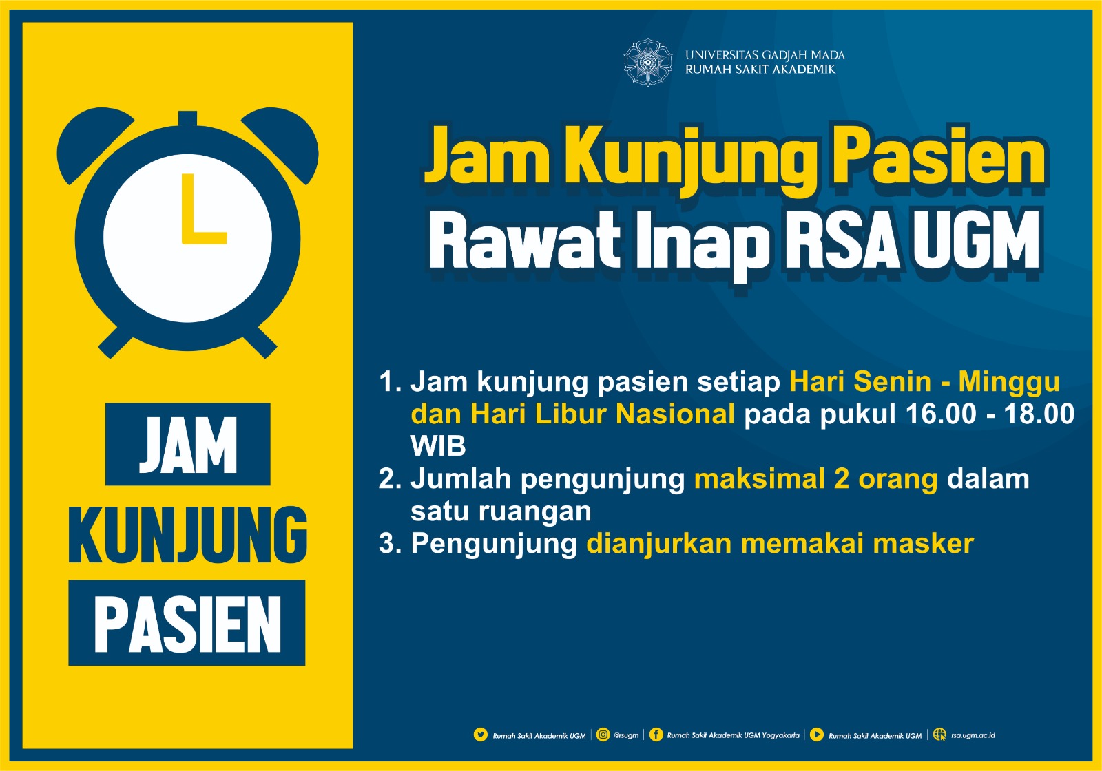 jam kunjung RSA UGM