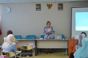 Pemberian kuliah oleh Prof. Margret Lepp