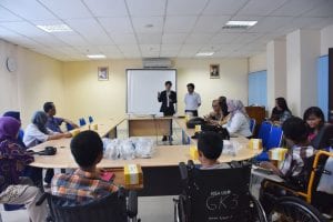 Penyampaian Prof. Matsuo tentang Pentingnya respiratory support pasien DMD