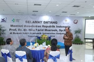 Sambutan selamat datang oleh Direktur Utama RSA UGM