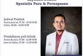 Dokter Spesialis Paru Rumah Sakit Akademik UGM Yogyakarta - dr. Siswanto, Sp. P