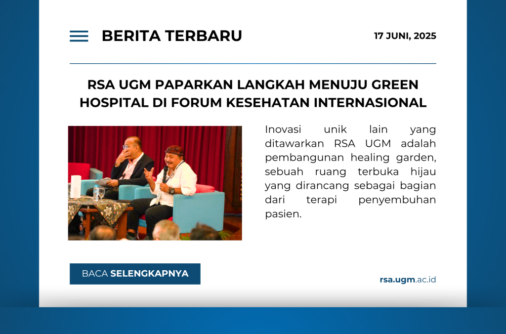 RSA UGM Paparkan Langkah Menuju Green Hospital di Forum Kesehatan Internasional