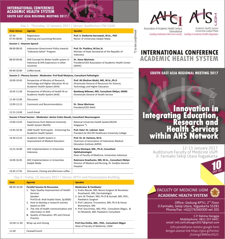 International Conference Academic Health System