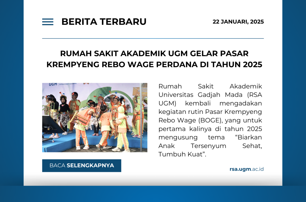 Rumah Sakit Akademik UGM Gelar Pasar Krempyeng Rebo Wage Perdana di Tahun 2025