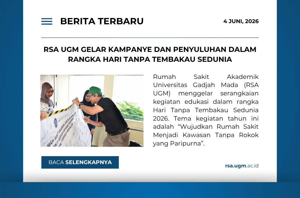 RSA UGM Gelar Kampanye dan Penyuluhan dalam Rangka Hari Tanpa Tembakau Sedunia