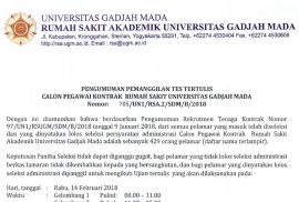 Pengumuman RS UGM