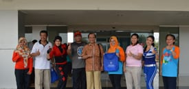 Senam bersama di Rumah Sakit UGM